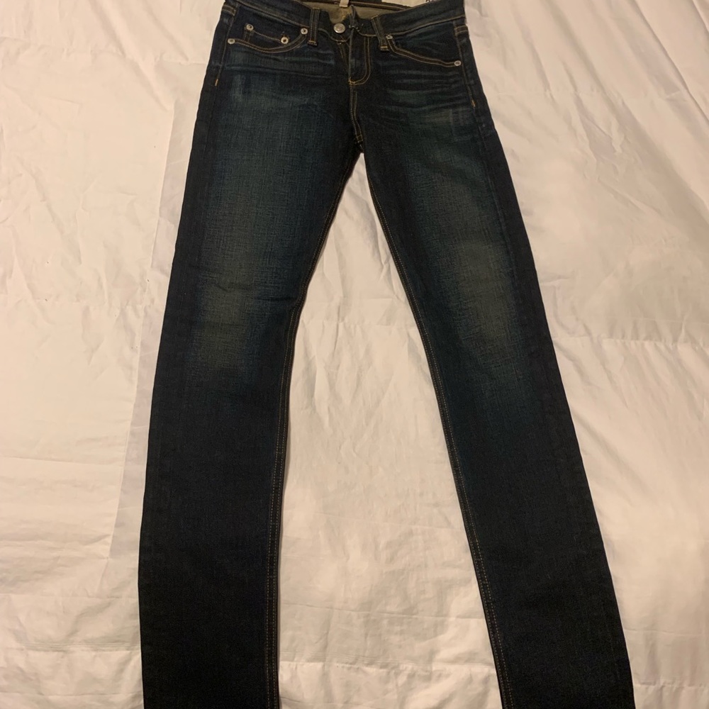 Rag & Bone High Rise Skinny Jeans in Chaucer sz26